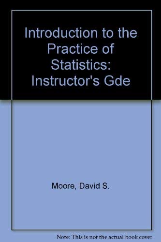 Stock image for Introduction to the Practice of Statistics/Instructors Manual for sale by ThriftBooks-Atlanta