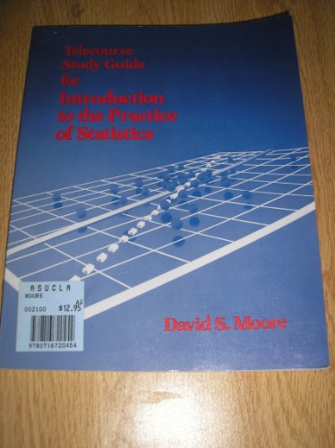 Imagen de archivo de Telecourse Study Guide for Introduction to the Practice of Statistics a la venta por WorldofBooks