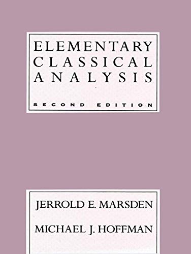 Beispielbild fr Elementary Classical Analysis zum Verkauf von Anybook.com