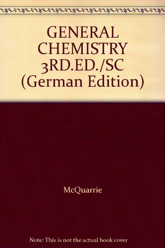 Imagen de archivo de General Chemistry a la venta por Better World Books Ltd