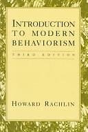 Stock image for Introduction to Modern Behaviorism for sale by HPB-Red