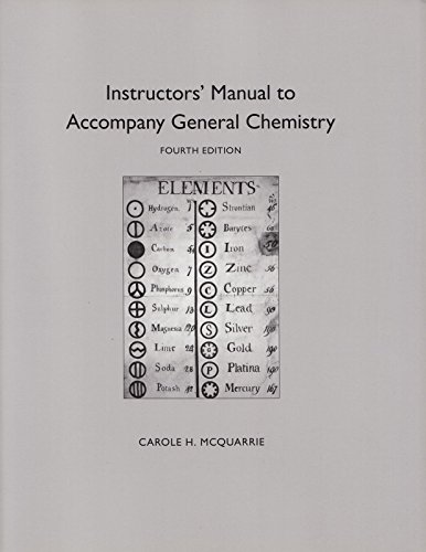 Imagen de archivo de Instructor's Manual to Accompany General Chemistry, 3rd Edition a la venta por -OnTimeBooks-