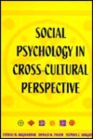 Imagen de archivo de Social Psychology in Cross-Cultural Perspective a la venta por ThriftBooks-Atlanta