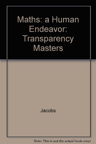 Mathematics: A Human Endeavor, Transparency Masters (9780716724230) by Harold R. Jacobs