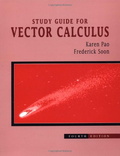 Study Guide for Marsden and Tromba's Vector Calculus (9780716724339) by Karen Pao; Frederick Soon