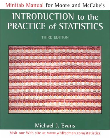 Beispielbild fr Minitab Manual for Moore and McCabe's Introduction to the Practice of Statistics zum Verkauf von SecondSale