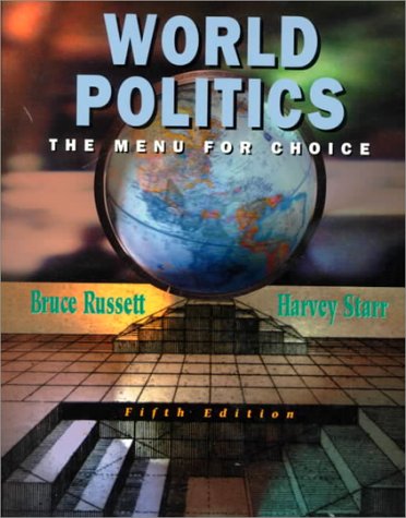 Beispielbild fr World Politics: The Menu for Choice zum Verkauf von BookHolders