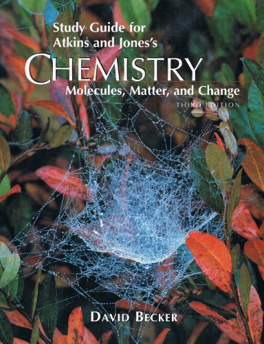 9780716730323: Study Guide for Atkins and Jones's Chemistry: Molecules, Matter, and Change