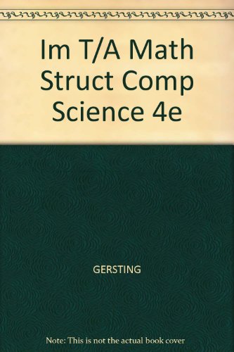 Stock image for Im T/A Math Struct Comp Science 4e for sale by Wonder Book