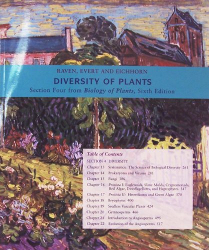 Beispielbild fr Diversity of Plants: Section Four from Biology of Plants, 6e zum Verkauf von SecondSale