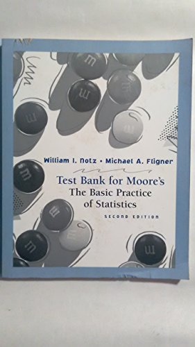 Stock image for Test Bank For Moore's The Basic Practice Of Statistics 2E Second Edition for sale by Star 'N Space Books