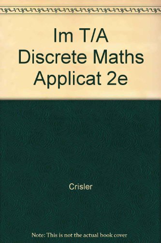 Imagen de archivo de Im T/A Discrete Maths Applicat 2e a la venta por Irish Booksellers