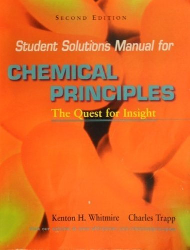 Beispielbild fr Student's Solutions Manual for Chemical Principles, Second Edition zum Verkauf von HPB-Red