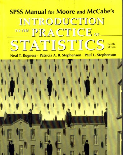 Imagen de archivo de SPSS Manual: for Introduction to the Practice of Statistics 4e a la venta por Allied Book Company Inc.