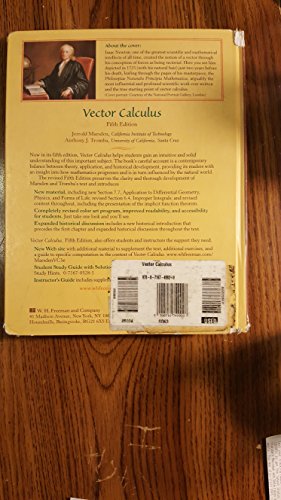 Vector Calculus De Jerrold E Marsden New Hardcover 2003 Limerock Vector Calculus De Jerrold E Marsden New Hardcover 2003 Limerock