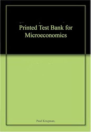 9780716757580: Printed Test Bank for Microeconomics