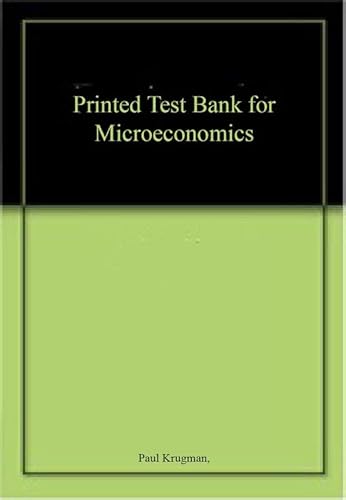 Stock image for Printed Test Bank for Microeconomics for sale by Books Puddle