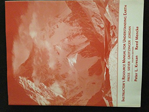 Imagen de archivo de Instructor's Resource Manual for Press, Siever, Grotzinger, and Jordan's Understanding Earth Fourth Edition a la venta por Better World Books: West