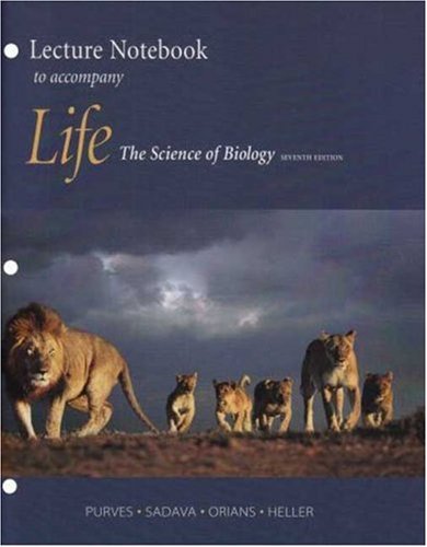 Imagen de archivo de Life: The Science of Biology Lecture Notebook a la venta por ThriftBooks-Atlanta
