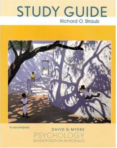 Stock image for Study Guide to Accompany David G. Myers Psychology: Seventh Edition In Modules for sale by a2zbooks
