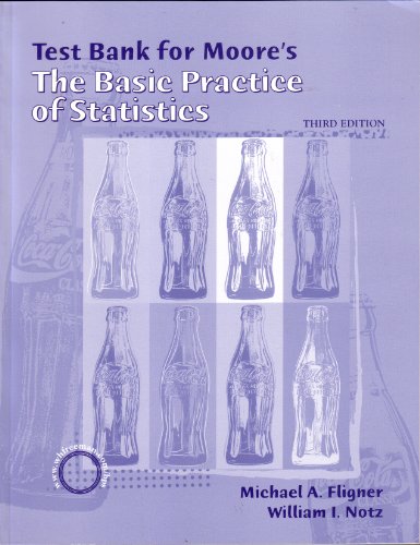 Stock image for W.H. Freeman And Company: Test Bank For Moore's The Basic Practice Of Statistics, Third Edition (2003 Copyright) for sale by ~Bookworksonline~