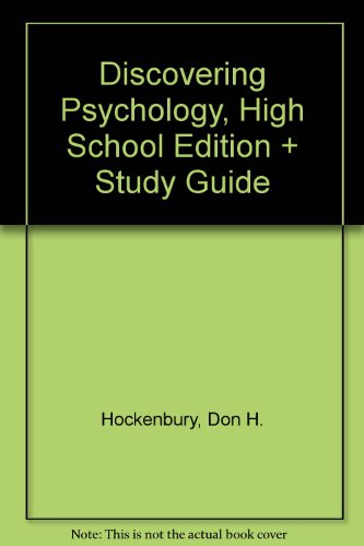 Stock image for Discovering Psychology w/Study Guide for sale by Irish Booksellers