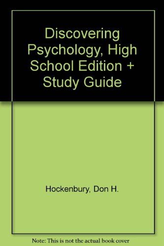 Discovering Psychology w/Study Guide (9780716759126) by Hockenbury, Don H.; Hockenbury, Sandra E.