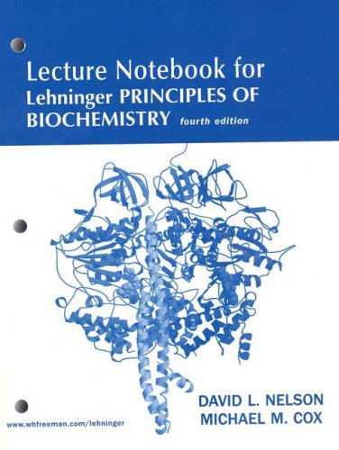 Imagen de archivo de Lehninger Principles of Biochemistry Lecture Notebook a la venta por HPB-Red