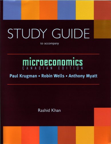 Stock image for Microeconomics: Canadian Edition Study Guide for sale by ThriftBooks-Atlanta
