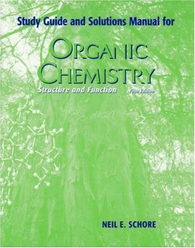 Imagen de archivo de Organic Chemistry: Study Guide and Solutions Manual a la venta por Orbiting Books