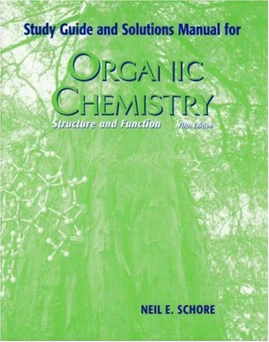 Stock image for Study Guide and Solutions Manual for Organic Chemistry Structure and Function for sale by Books of the Smoky Mountains