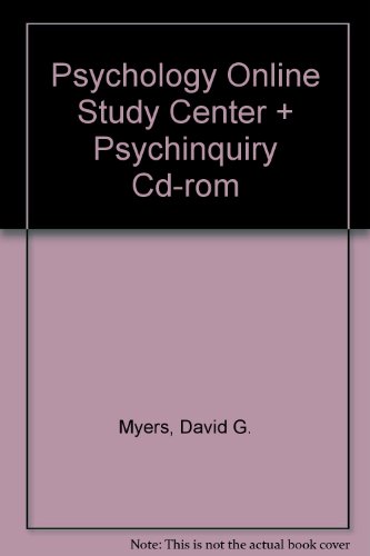 Psychology (Cloth), Online Study Center 2.0 & PsychInquiry CD-ROM (9780716762355) by Myers, David G.; Straub, Richard