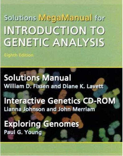 Beispielbild fr Introduction to Genetic Analysis Solutions MegaManual and Interactive Genetics CD-ROM zum Verkauf von Better World Books: West