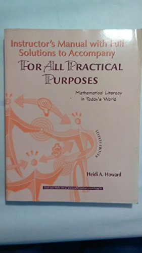 9780716769477: Instructors Manual with Full Solutions to Accompany for All Practices Purposes: Mathematical Literacy in Today's World
