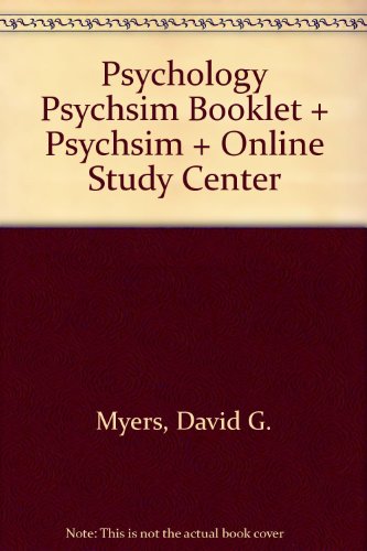 9780716769866: Psychology Psychsim Booklet + Psychsim + Online Study Center
