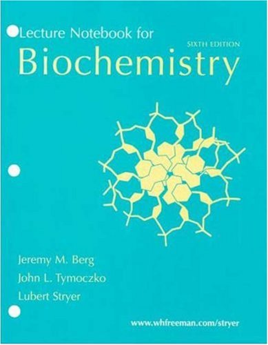 Beispielbild fr Lecture Notebook for Biochemistry zum Verkauf von Better World Books