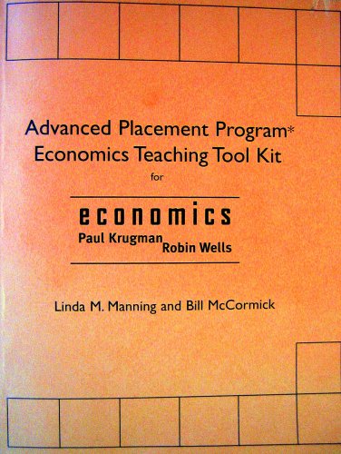 Beispielbild fr Advanced Placement Program Economics Teaching Tool Kit for Economics zum Verkauf von ThriftBooks-Atlanta