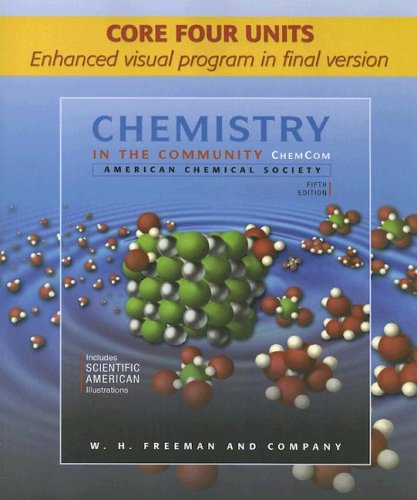 Imagen de archivo de Chemistry in the Community (Chem Com) Core Four Units a la venta por HPB-Red