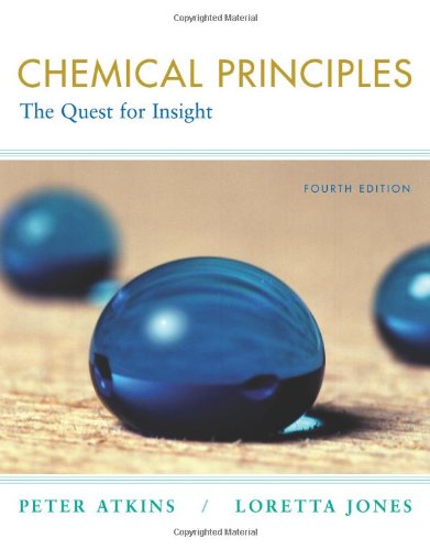 Chemical Principles: The Quest for Insight - Atkins, P. W.; Jones, Loretta