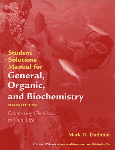 Beispielbild fr General, Organic, and Biochemistry Student's Solutions Manual zum Verkauf von HPB-Red