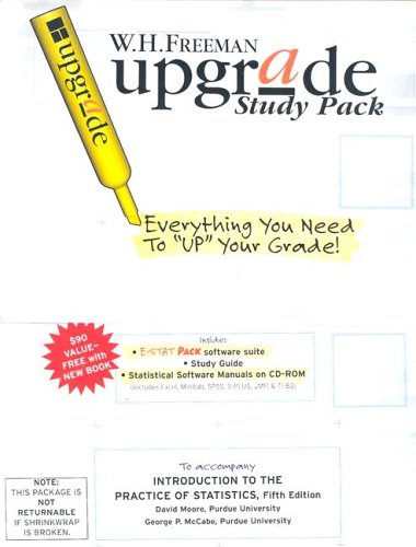 Imagen de archivo de Upgrade Study Pack to accompany Introduction to the Practice of Statistics, Fifth Edition a la venta por BookHolders