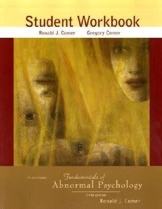 9780716773962: Study Guide (Fundamentals of Abnormal Psychology)