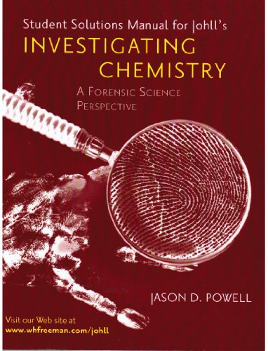 Beispielbild fr Investigating Chemistry Solutions Manual zum Verkauf von The Book Spot