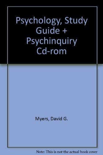 9780716775065: Psychology, Study Guide + Psychinquiry Cd-rom