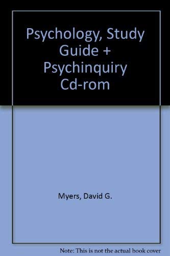 Psychology, Study Guide & PsychInquiry CD-ROM (9780716775065) by Myers, David G.; Ludwig, Thomas; Straub, Richard