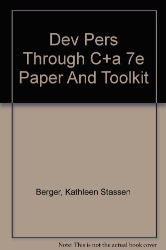 The Developing Person Through Childhood and Adolescence (paper) & Exploring Child Development Student Media Tool Kit (9780716776697) by Berger, Kathleen Stassen