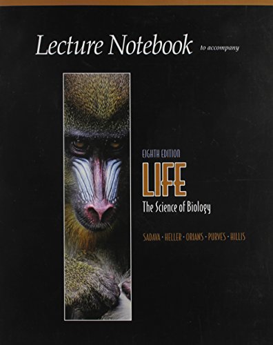 Life Lecture Notebook (9780716778943) by Purves, William K.; Sadava, David E.; Orians, Gordon H.; Heller, H. Craig