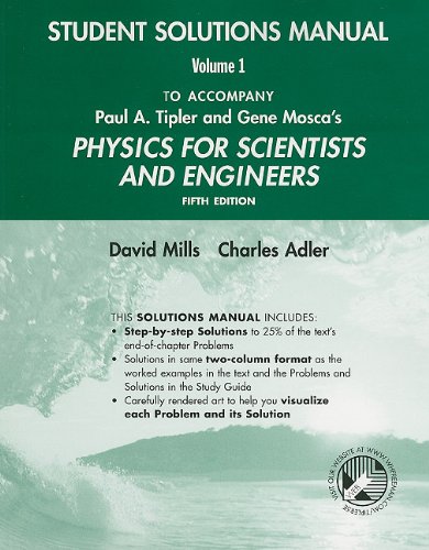 Stock image for Physics for Scientists and Engineers Student Solutions Manual, Volume 1 for sale by Better World Books