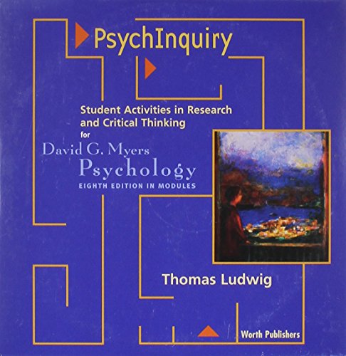 Psychinquiry Cd-rom for Modular Psychology (9780716783503) by Ludwig, Thomas