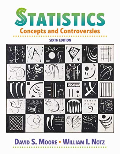 Beispielbild fr Statistics: Concepts and Controversies zum Verkauf von Better World Books